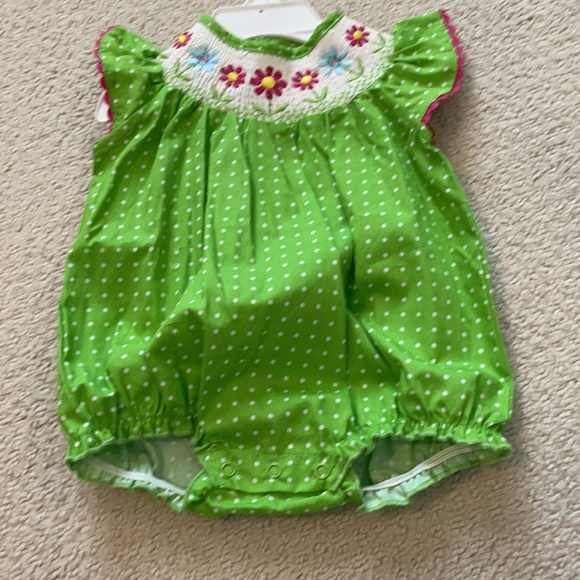 NWT Baby Smocked Romper 3M - Picture 3 of 4
